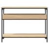 vidaXL Table console avec étagère Chêne Sonoma 100 x 29 x 75 cm Bois d'ingénierie