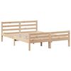 vidaXL Lit biblioth&egrave;que sans matelas 150x200 cm bois massif de pin