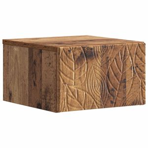vidaXL Table d'appoint murale Bois ancien 34,5 x 33 x 20 cm