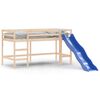 vidaXL Lit mezzanine d'enfants sans matelas avec toboggan 80x200 cm