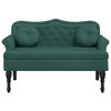 vidaXL Banc avec coussins Vert foncé 120,5x65x75 cm Velours