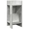vidaXL Table d'appoint avec &eacute;tag&egrave;re gris b&eacute;ton 25,5x27x60 cm