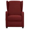 vidaXL Fauteuil de massage Rouge bordeaux Tissu