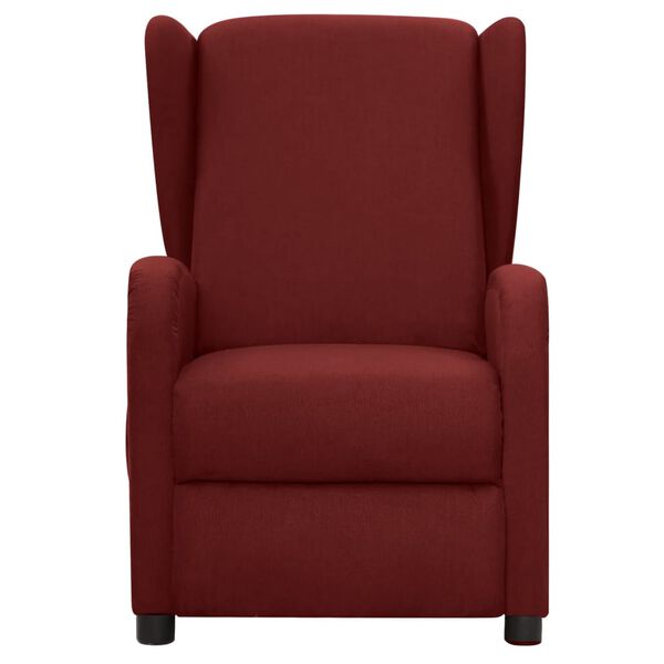 vidaXL Fauteuil de massage Rouge bordeaux Tissu
