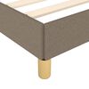 vidaXL Cadre de lit sans matelas taupe 100x200 cm tissu