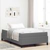 vidaXL Cadre de lit avec matelas Gris clair 120 x 200 cm tissu