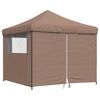 vidaXL Tente de f&ecirc;te Marron 292 x 292 x 315 cm Tissu Oxford