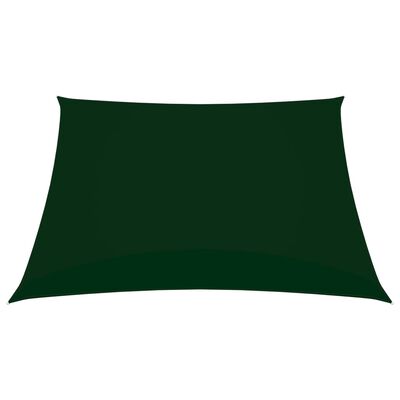 vidaXL Voile de parasol tissu oxford carré 4,5x4,5 m vert foncé