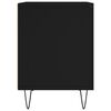 vidaXL Table de chevet Noir 40x35x50 cm Bois d&rsquo;ing&eacute;nierie