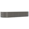 vidaXL Lit sur&eacute;lev&eacute; de jardin Gris 367x140x68cm Acier galvanis&eacute;