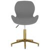 vidaXL Chaises pivotantes &agrave; manger lot de 2 gris fonc&eacute; velours