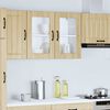 vidaXL Armoire murale de cuisine avec porte vitr&eacute;e "Lucca" en ch&ecirc;ne Sonoma