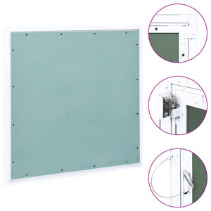 vidaXL Panneau d'acc&egrave;s Cadre en aluminium plaque de pl&acirc;tre 600x600 mm