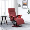 vidaXL Fauteuil de massage Rouge bordeaux Similicuir