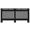 vidaXL Cache-Radiateur Ch&ecirc;ne noir 172 x 19 x 81,5 cm Bois d'ing&eacute;nierie