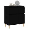 vidaXL Buffet Noir 60x35x70 cm Bois d'ing&eacute;nierie