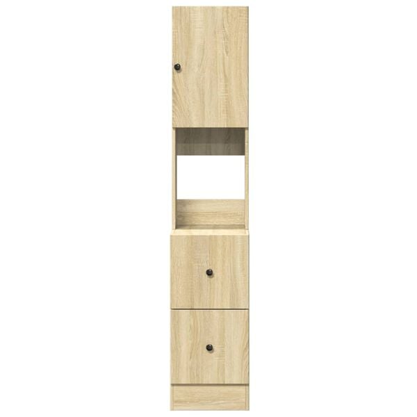 vidaXL Armoire de cuisine ch&ecirc;ne sonoma 35x50x180 cm bois d'ing&eacute;nierie