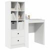 vidaXL Bureau avec tiroir 2 pcs Blanc