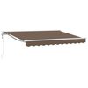 vidaXL Auvent r&eacute;tractable &eacute;lectrique Taupe 5 &times; 3,5 m
