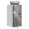 vidaXL Armoire murale avec portes en verre sonoma gris 35x37x68,5 cm