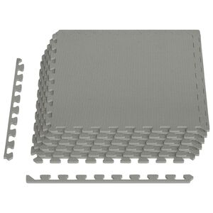 vidaXL Tapis de sol 6 pcs Gris 2,16 m&sup2; Mousse EVA