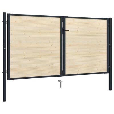 vidaXL Lattes de clôture 40 pcs 134 cm bois massif d'épicéa