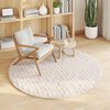 vidaXL Tapis de surface Rond Beige &Oslash; 120 CM