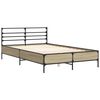 vidaXL Cadre de lit sans matelas ch&ecirc;ne sonoma 120x200 cm