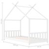 vidaXL Cadre de lit d'enfant Blanc Bois de pin massif 70x140 cm