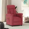 vidaXL Fauteuil de massage Rouge bordeaux Similicuir