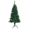 vidaXL Arbre de No&euml;l artificiel d'angle Vert 150 cm PVC et m&eacute;tal