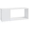 vidaXL Meuble TV Blanc 80x24x32 cm Bois d'ing&eacute;nierie