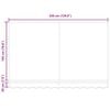 vidaXL Auvent Rétractable Rouge 350 x 200 cm Polyester et métal