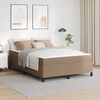 vidaXL Cadre de lit avec matelas Cappuccino 160 x 200 cm Faux cuir