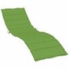 vidaXL Coussin de chaise longue vert m&eacute;lang&eacute; 200x70x4 cm tissu
