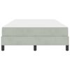 vidaXL Lit &agrave; ressorts avec matelas Gris clair 120 x 190 cm tissu