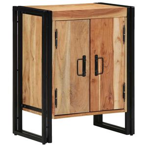 vidaXL Cabinet &agrave; chaussures avec &eacute;tag&egrave;re Marron Bois d'acacia massif