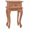 vidaXL Table de chevet 35x30x60 cm Bois d'acajou massif