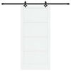 vidaXL Porte coulissante ORKDAL Blanc 93 x 202 cm Pin massif