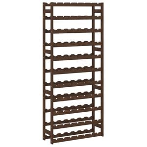 vidaXL Casier &agrave; bouteilles pour 77 bouteilles marron bois pin solide