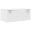 vidaXL Meubles TV 2 pcs blanc 60x31x25,5 cm bois d'ing&eacute;nierie