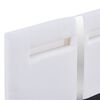 vidaXL Cadre de lit avec LED sans matelas blanc similicuir 90x200 cm