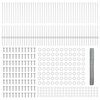 vidaXL Cl&ocirc;ture avec poteau Argent&eacute; 1 x 100 m Acier