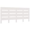 vidaXL T&ecirc;te de lit Blanc 180x3x80 cm Bois massif de pin