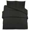 vidaXL Ensemble de housse de couette Noir 155x220 cm Coton