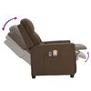 vidaXL Fauteuil &eacute;lectrique de massage Marron Tissu
