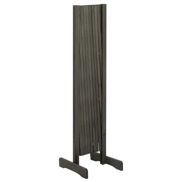 vidaXL Cl&ocirc;ture en treillis de jardin Gris 180x100 cm Bois de sapin