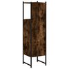 vidaXL Armoire de salle de bain chêne fumé 33x33x120,5 cm