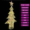 vidaXL Sapin de No&euml;l avec 240 LED Blanc chaud 181 cm PET