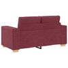 vidaXL Canap&eacute; 3 pcs Rouge Vent 221 x 80 x 80 cm Tissu en lin m&eacute;lang&eacute;